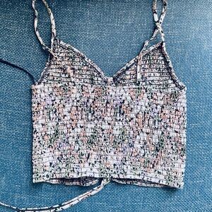 Forever 21 Multicolor Textured Crop Top